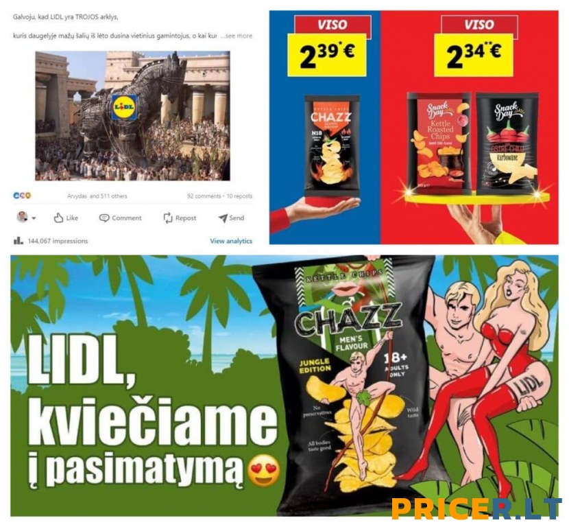 Lidl ir CHAZZ: nuo Trojos arklio iki kvietimo į pasimatymą Lidl ir CHAZZ: nuo Trojos arklio iki kvietimo į pasimatymą